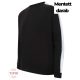 Unisex fekete kontrasztos ujjú oversized pulóver - S 