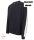 Unisex sötétkék kontrasztos ujjú oversized pulóver - S 