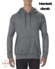 Unisex szürke kapucnis pulóver - 3XL