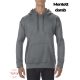 Unisex szürke kapucnis pulóver - 3XL