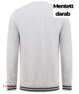 Unisex szürke kontrasztos pulóver - S