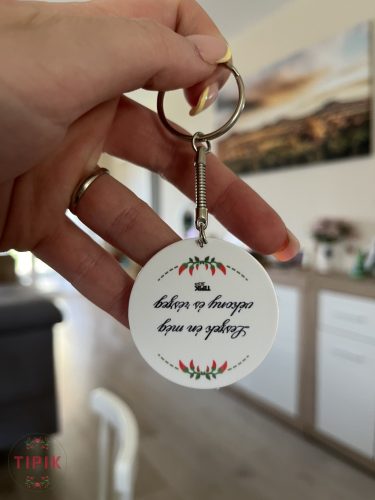 HIBÁS Leszek én még vékony és részeg - paprikás kulcstartó