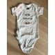 Törpe terrorista - hímzett baba body, 6/12 hónaposnak