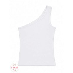 Női fehér félvállas top - S, M, L