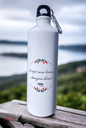 A vizet nem bírom... Annyira klóros! - fém kulacs