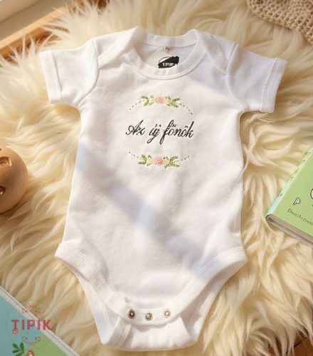 Az új főnök - hímzett baba body