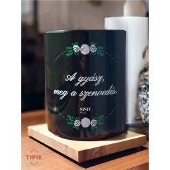 A gyász meg a szenvedés - fekete bögre