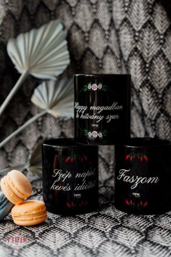 Higgy magadban te hitvány szar - fekete bögre