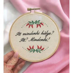 Itt mindenki hülye? Itt? Mindenki. - fali dísz