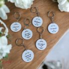 Kurvaszépen dolgozom - kulcstartó