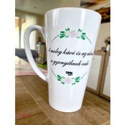   A meleg kávé és az alvás a gyengéknek való - nagy latte bögre