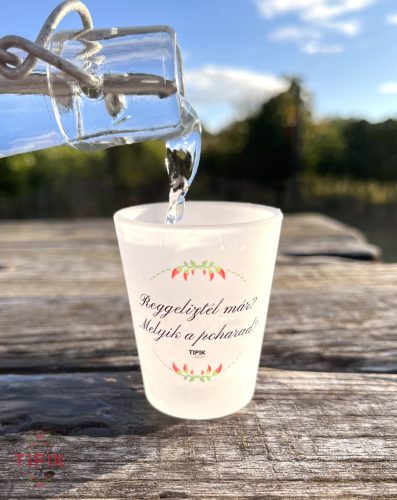 Reggeliztél már? Melyik a poharad? - pálinkás pohár
