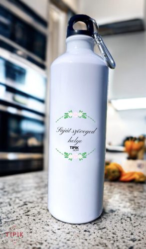 EGYEDI SZÖVEGŰ - fém kulacs