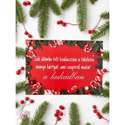 Sok időmbe telt - karácsonyi kísérőkártya