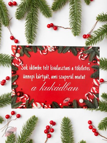 Sok időmbe telt - karácsonyi kísérőkártya