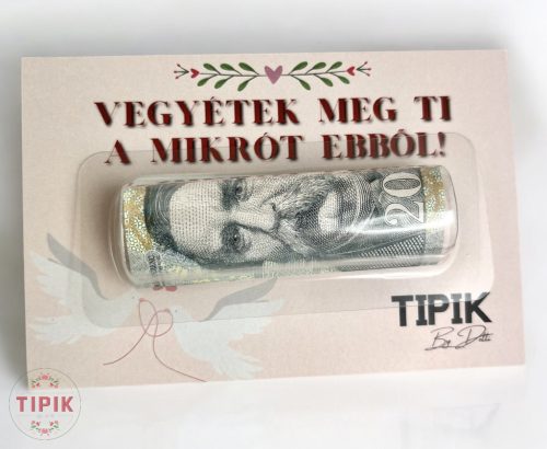 Vegyétek meg ti a mikrót ebből! - vicces esküvői pénzátadó